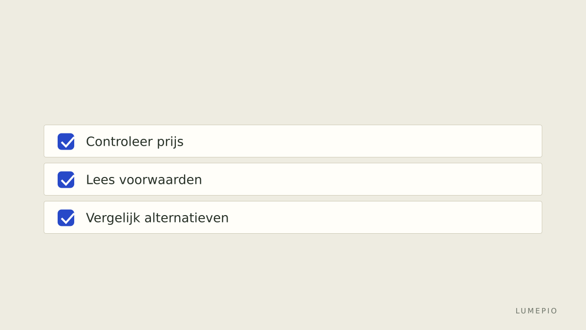 Checklist voor boeken