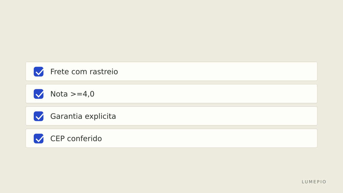 Checklist de compra