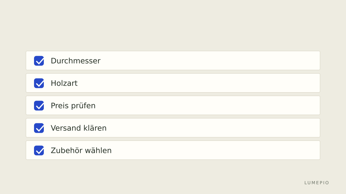 Checkliste Kauf