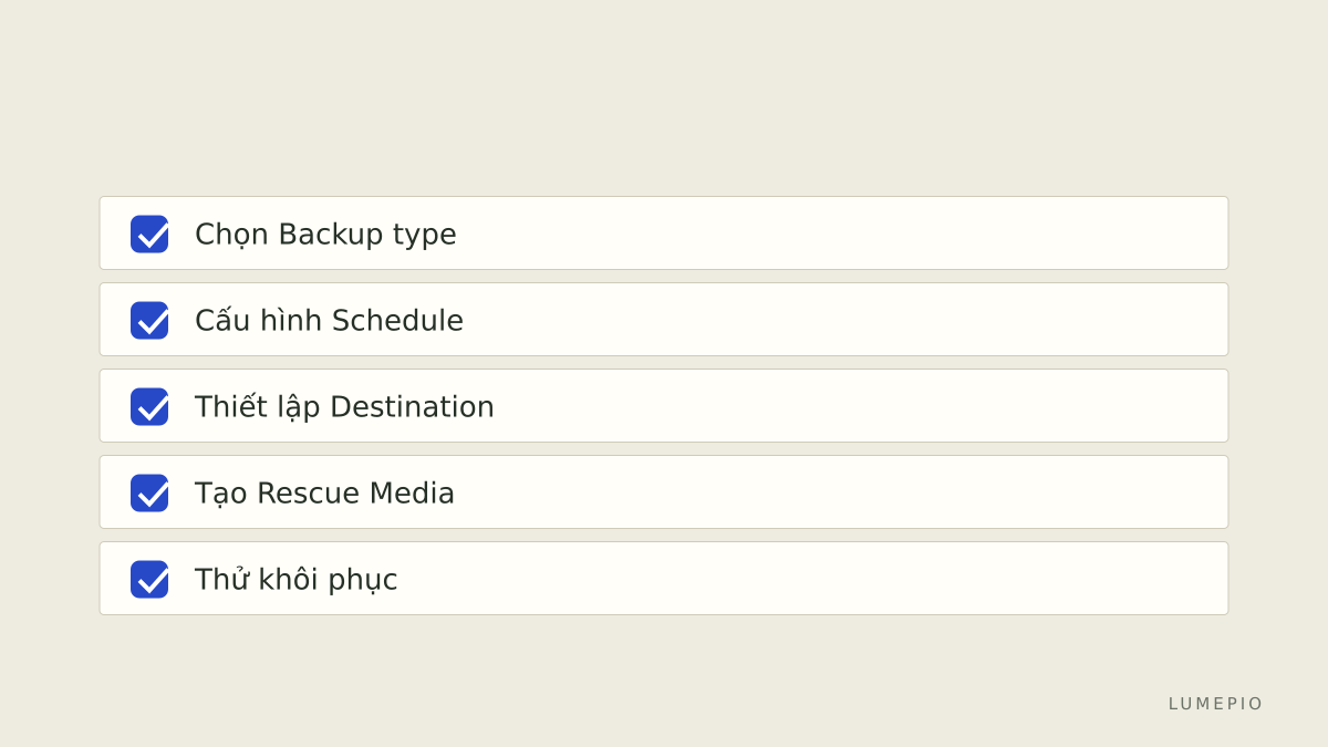 Checklist triển khai