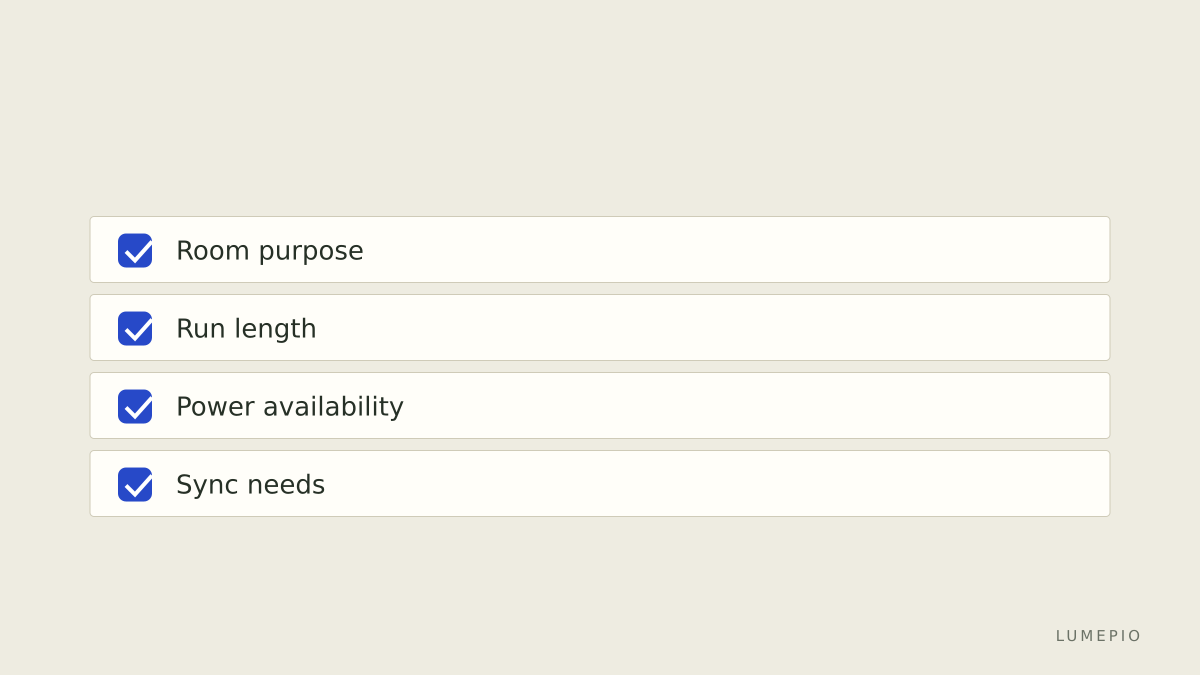 Decision checklist