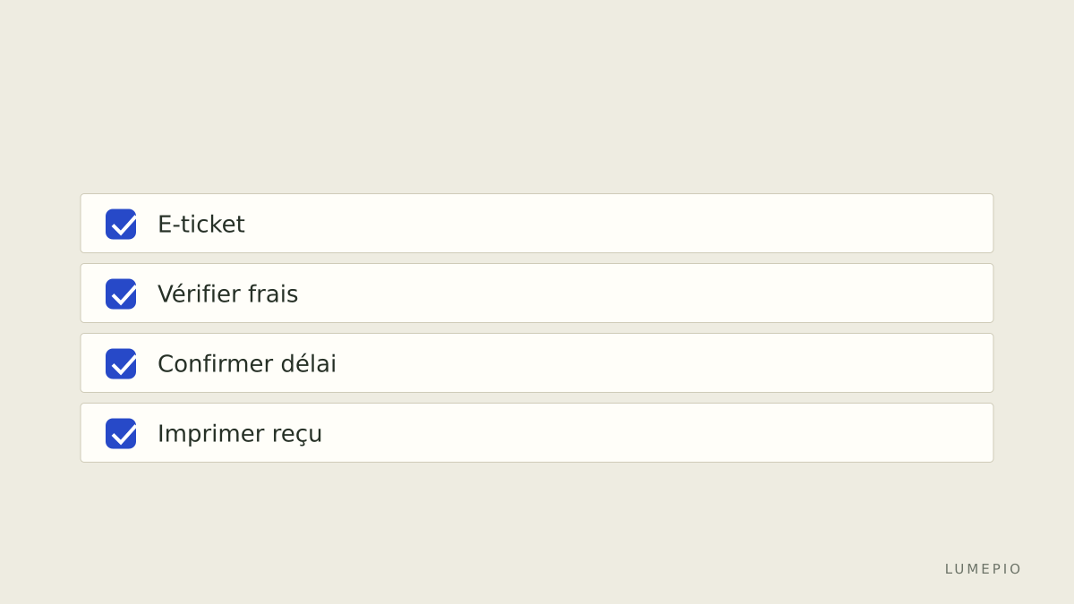 Checklist de voyage