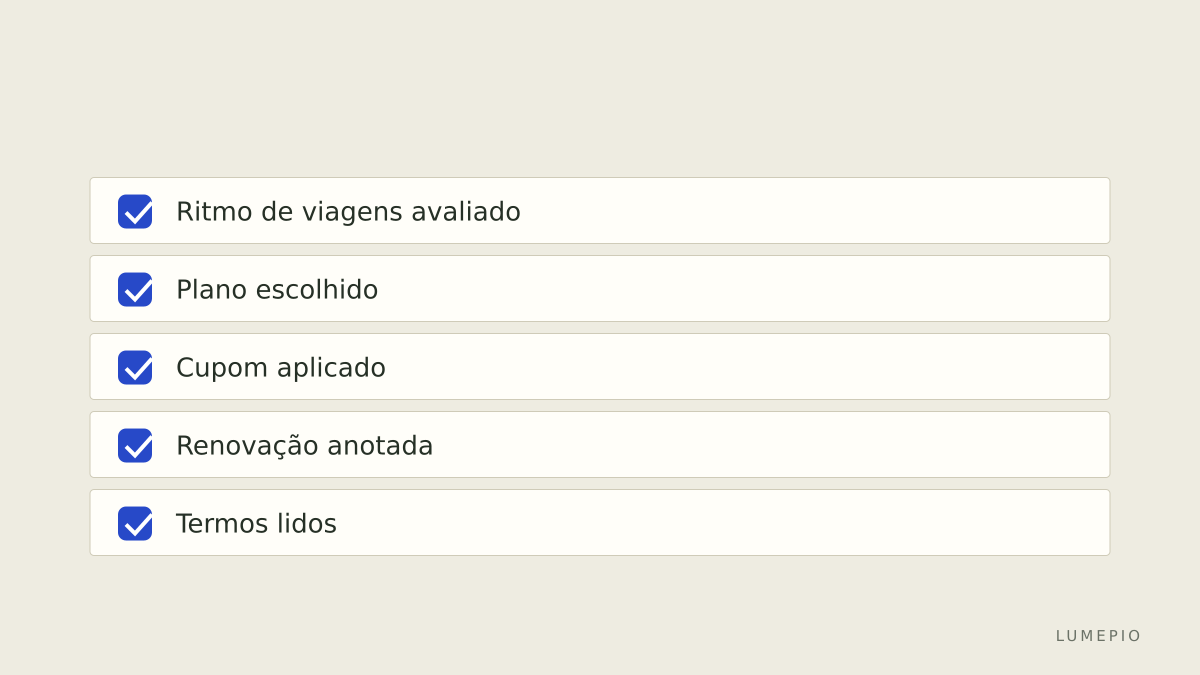Lista antes de pagar