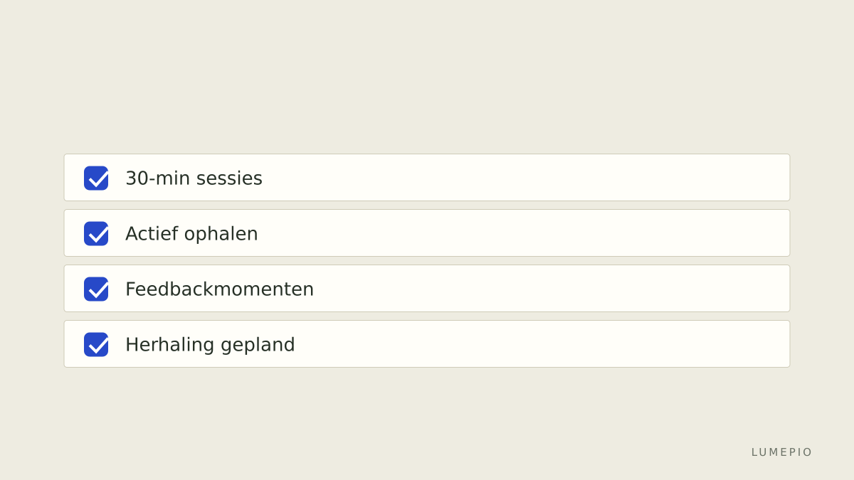 Oefenvormen overzicht