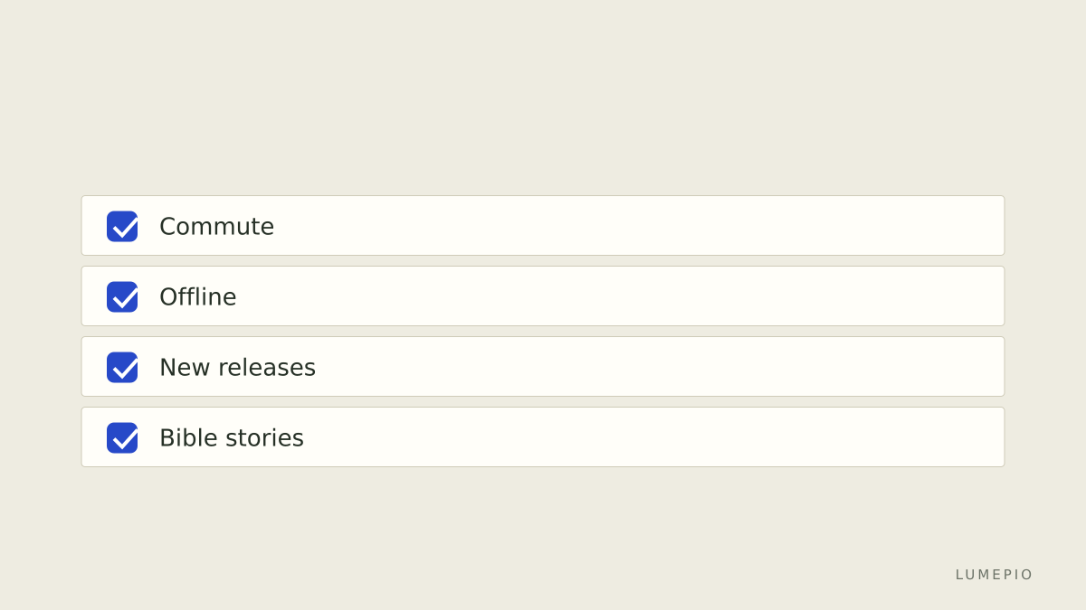 Listening habits checklist