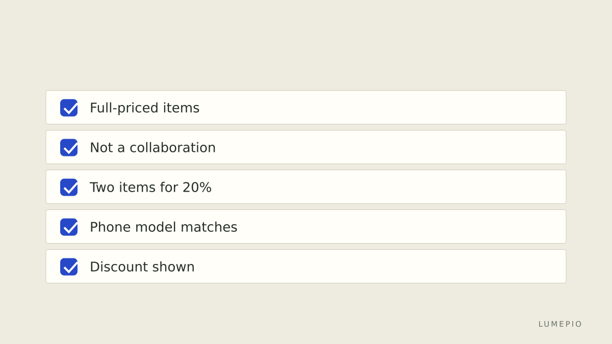 CASETiFY checklist