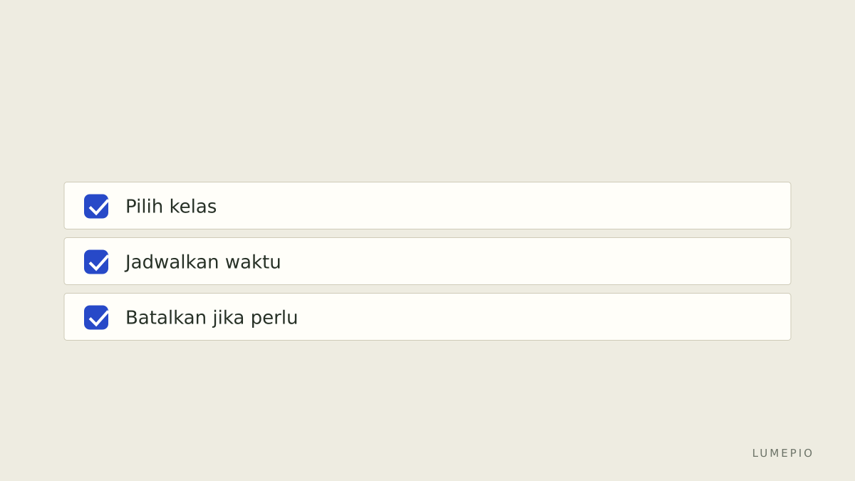 Checklist belajar