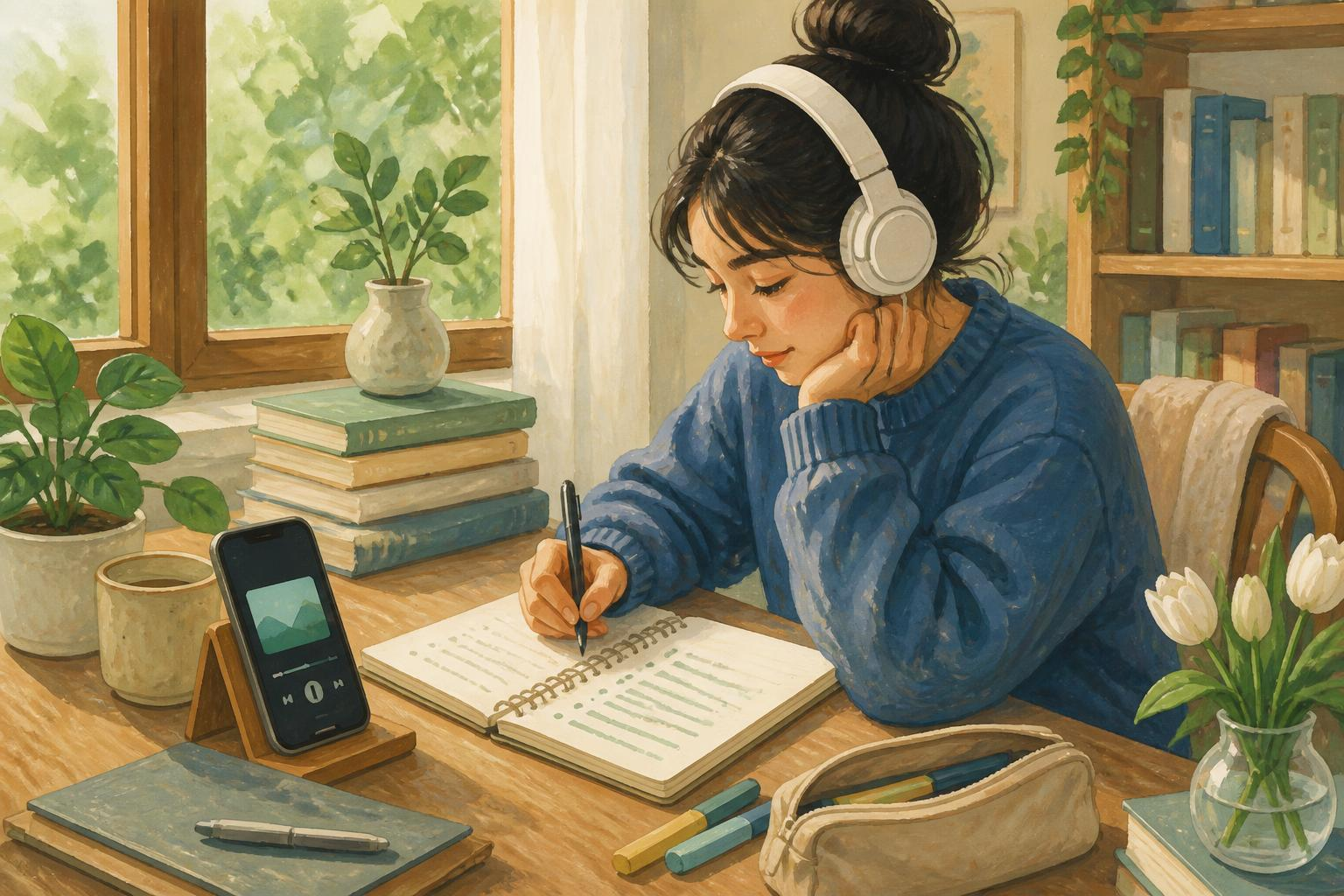 Người viết ghi chú sau khi nghe tóm tắt