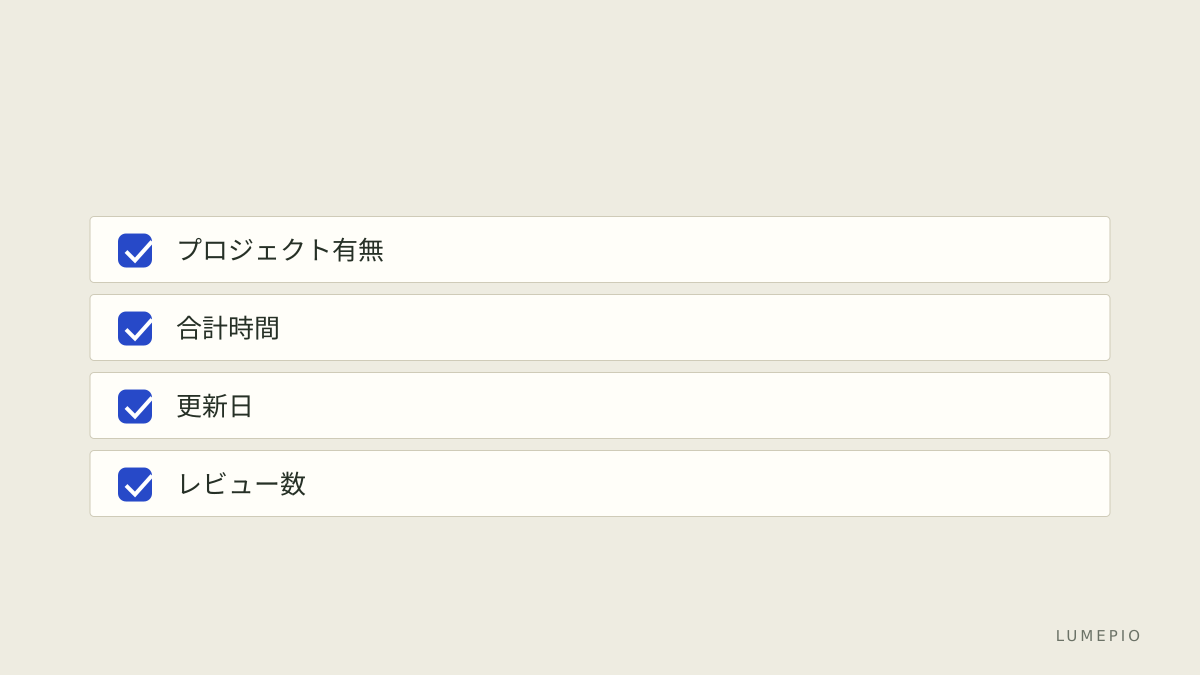 決断チェックリスト