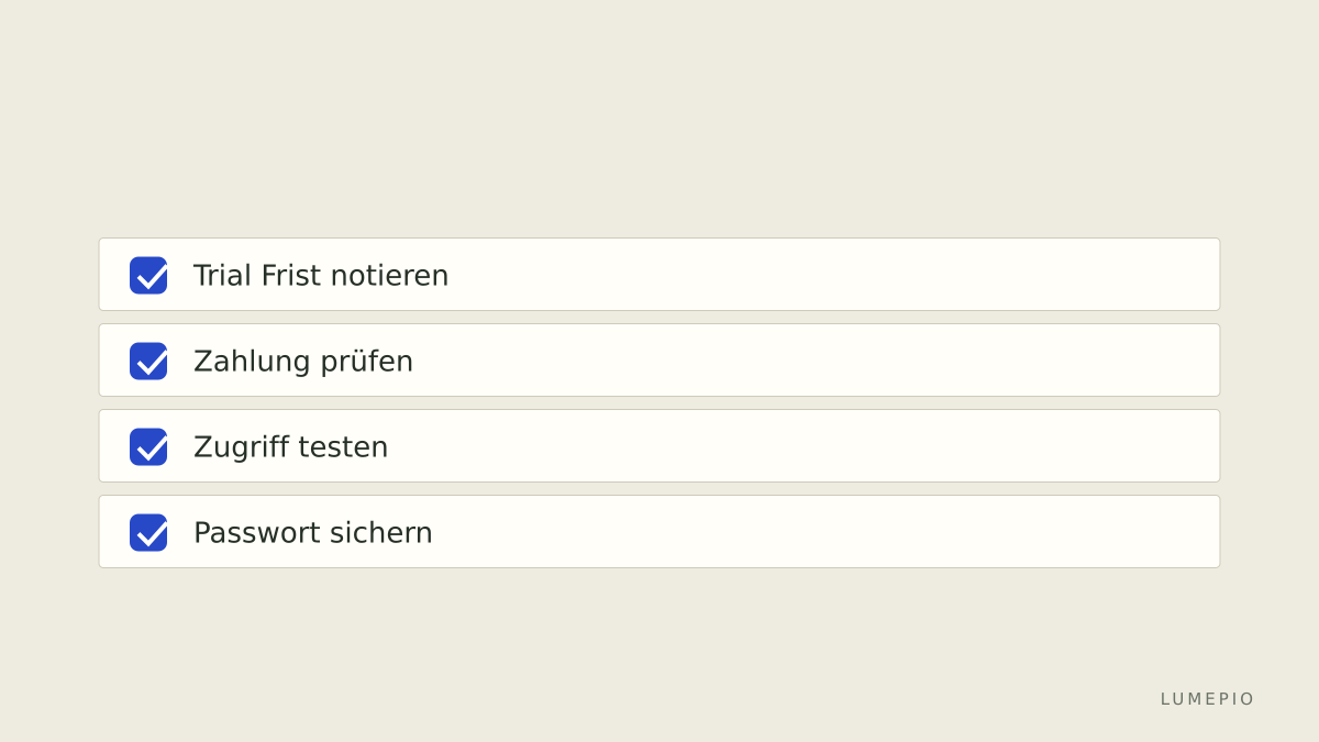 Abo Checkliste