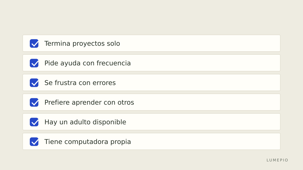 Señales para elegir formato