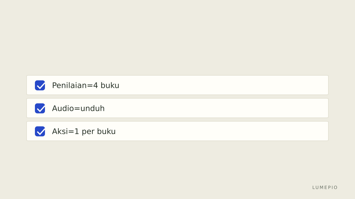 Checklist harian
